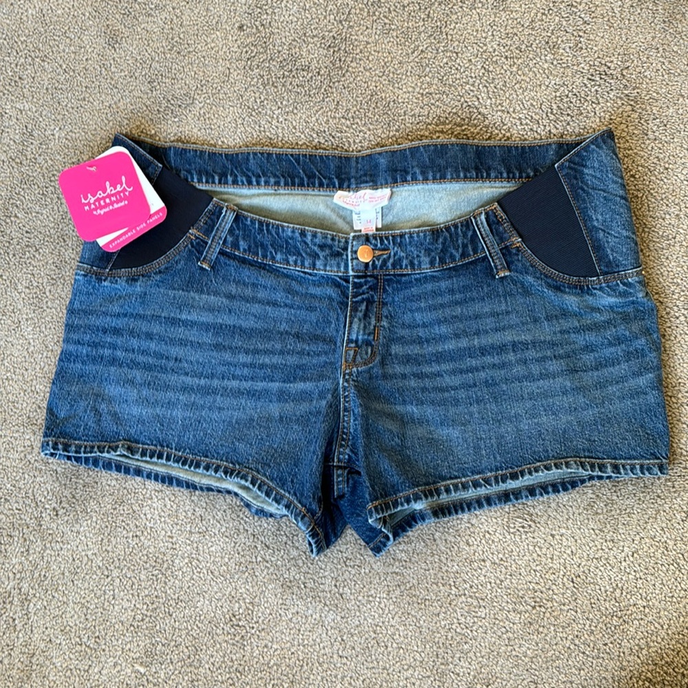 NWT Isabel Maternity Midi Shorts